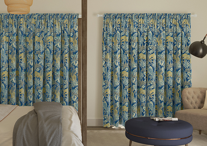 Leopard, Lapis - Made to Measure Curtain - Image 7